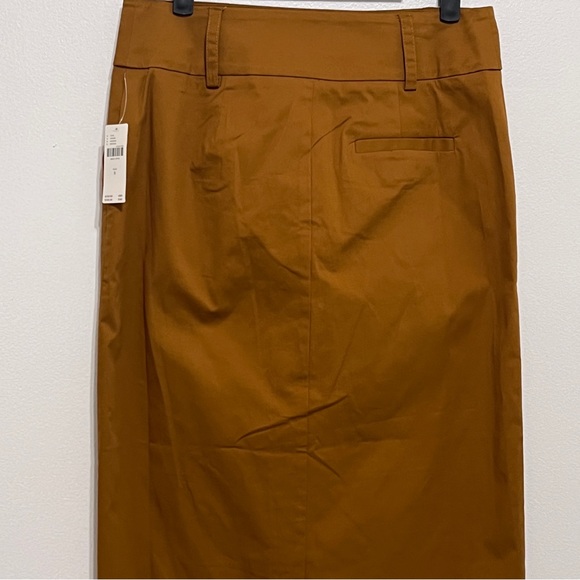 by Anthropologie Bronze Maxi Column Wrap Skirt Sz 8 - Picture 7 of 13